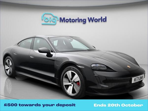 Black 2021 Porsche Taycan Saloon All-wheel drive Automatic