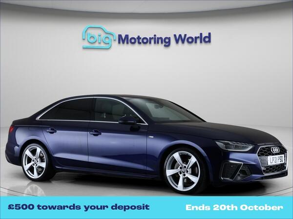Blue 2021 Audi A4 Saloon Front-wheel drive Automatic