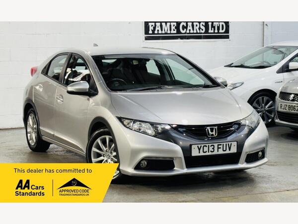 Silver 2013 Honda Civic Hatchback Front-wheel drive Automatic