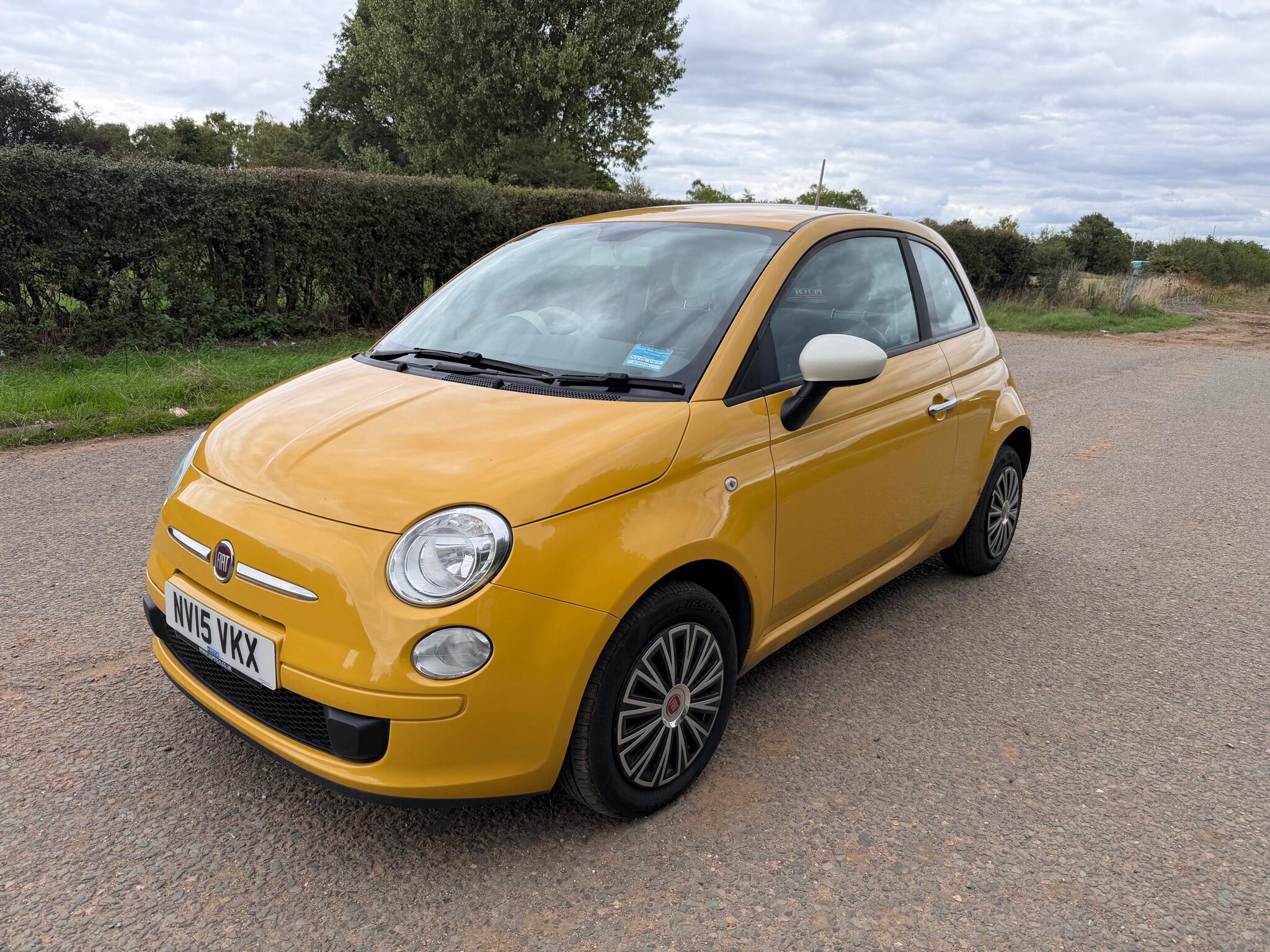 2015 Fiat 500 in Yellow for sale