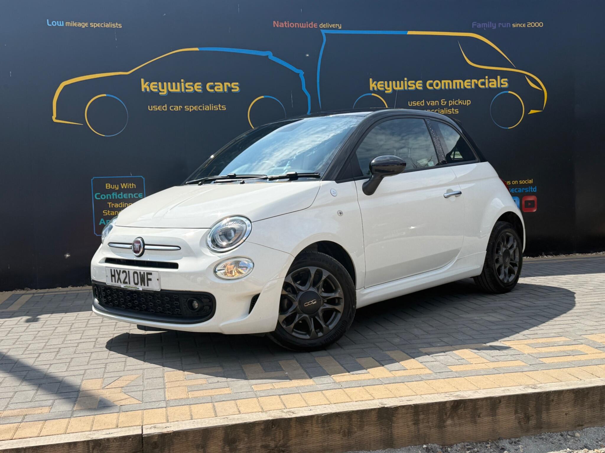 2021 Fiat 500 in White for sale