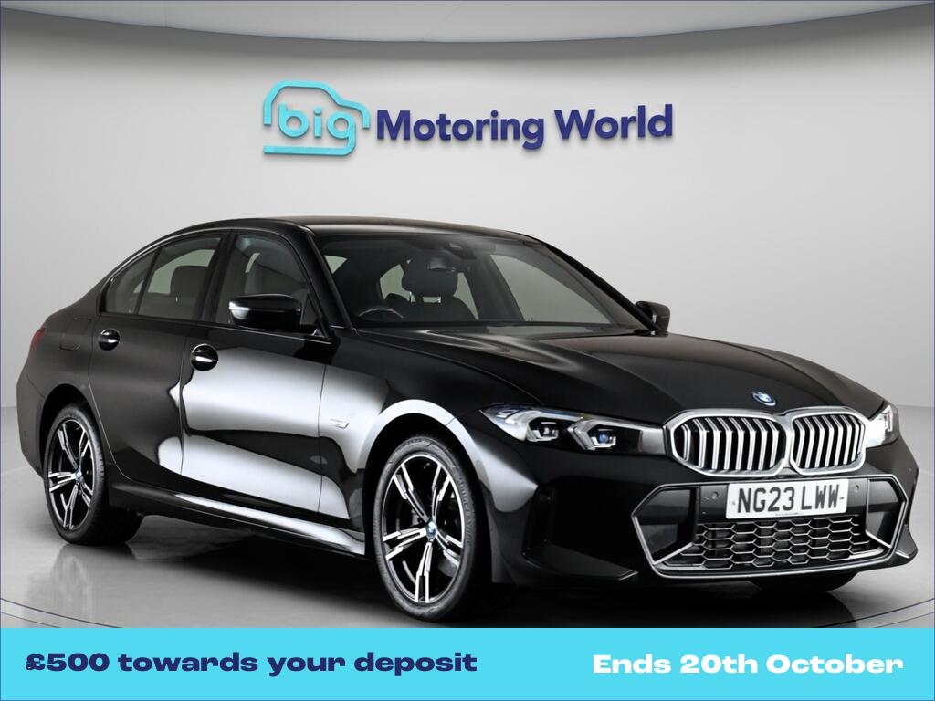 Black 2023 BMW 3 Series Saloon Rear-wheel drive Automatic