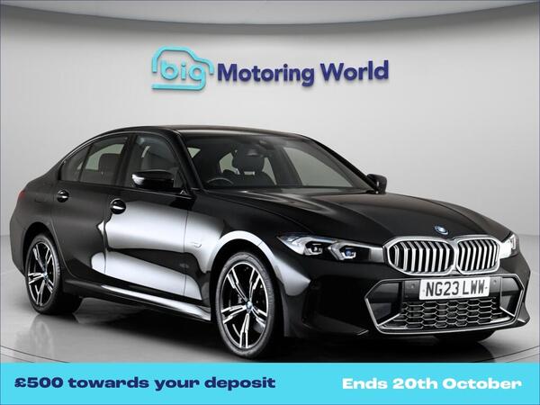 Black 2023 BMW 3 Series Saloon Rear-wheel drive Automatic