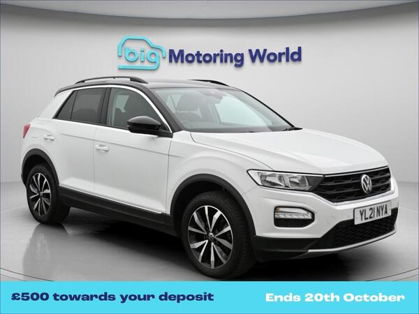 White 2021 Volkswagen T-Roc Hatchback Front-wheel drive Automatic