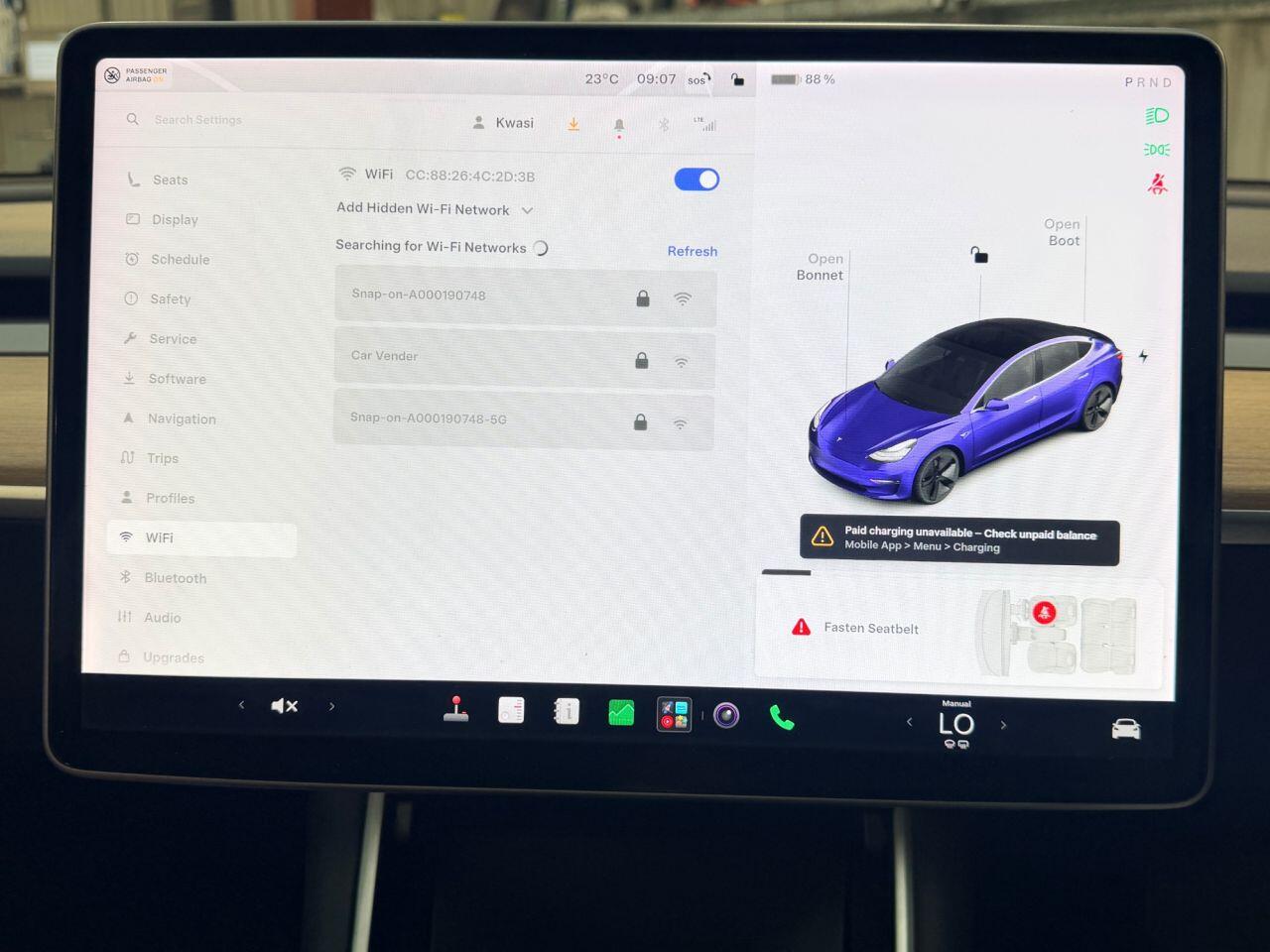 Tesla Model 3 view 45