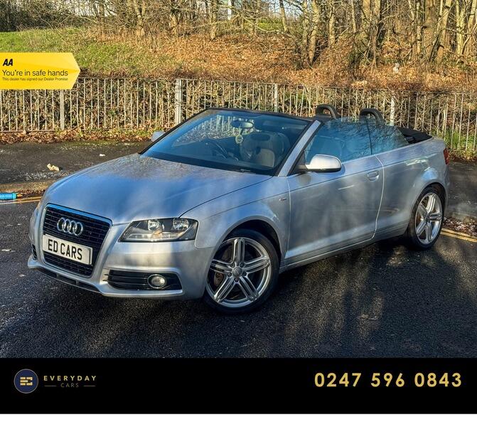 2011 Audi A3 Cabriolet 2.0 TFSI S line S Tronic Euro 5 2dr • 71,100 miles image 1