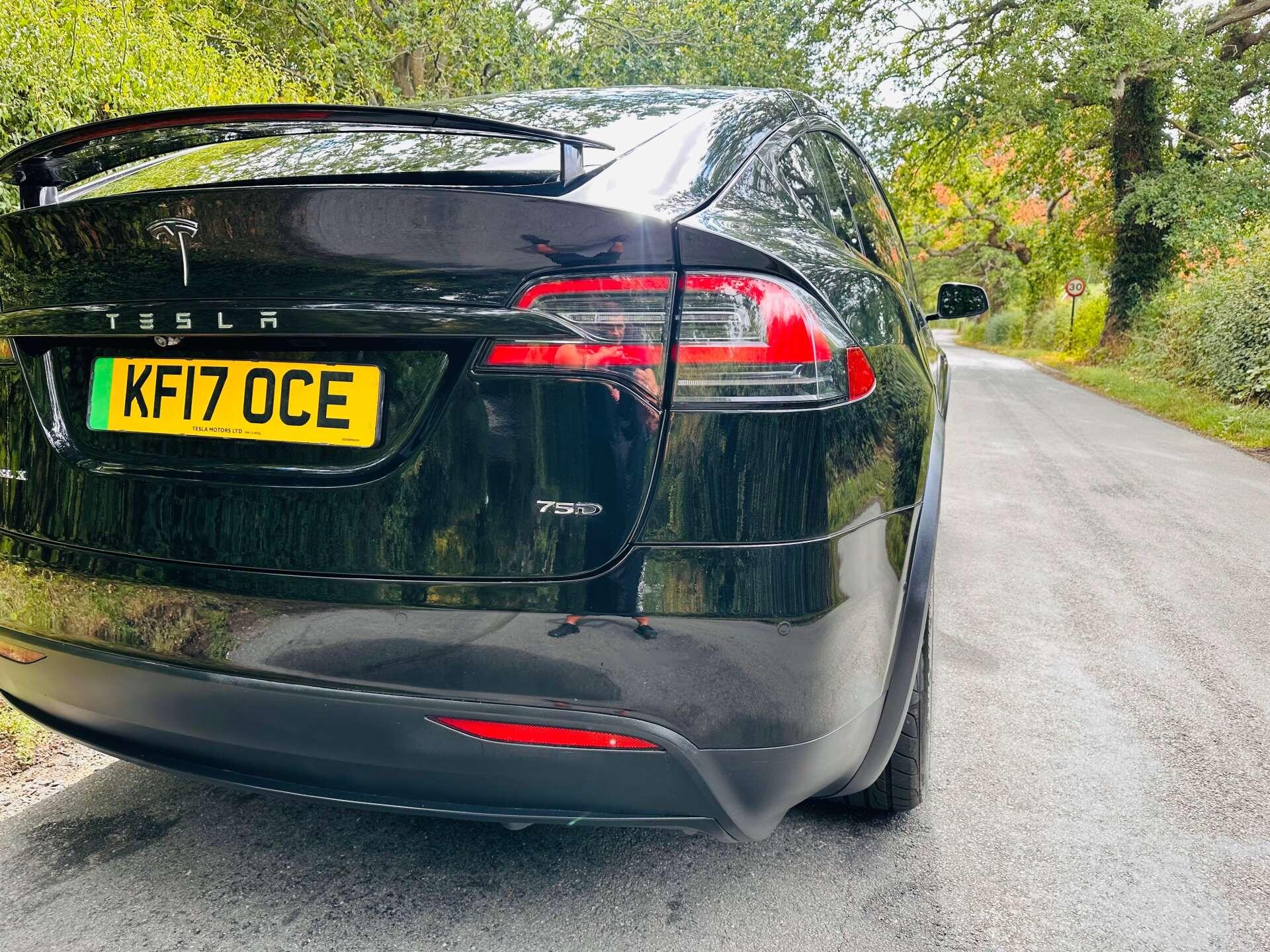 Tesla Model X view 45