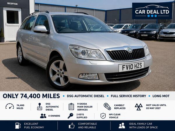 Silver 2010 Skoda Octavia Estate Front-wheel drive Automatic