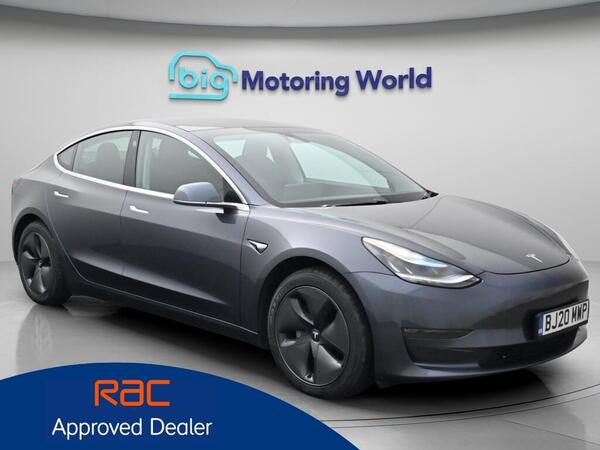 Grey 2020 Tesla Model 3 E Long Range Saloon Four-wheel drive Automatic