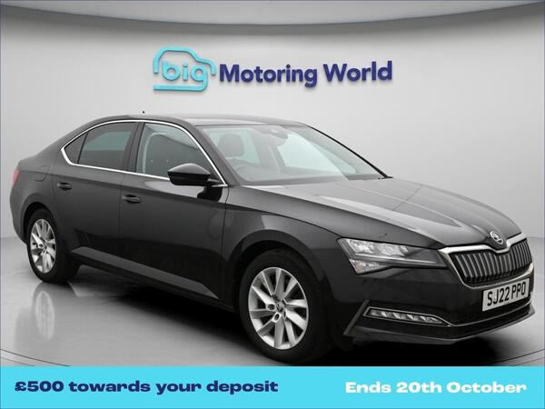 Black 2022 Skoda Superb Estate Front-wheel drive Automatic