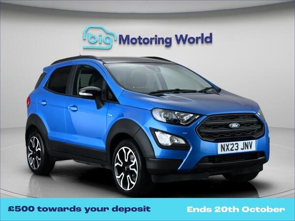Blue 2023 Ford EcoSport Hatchback Front-wheel drive Manual