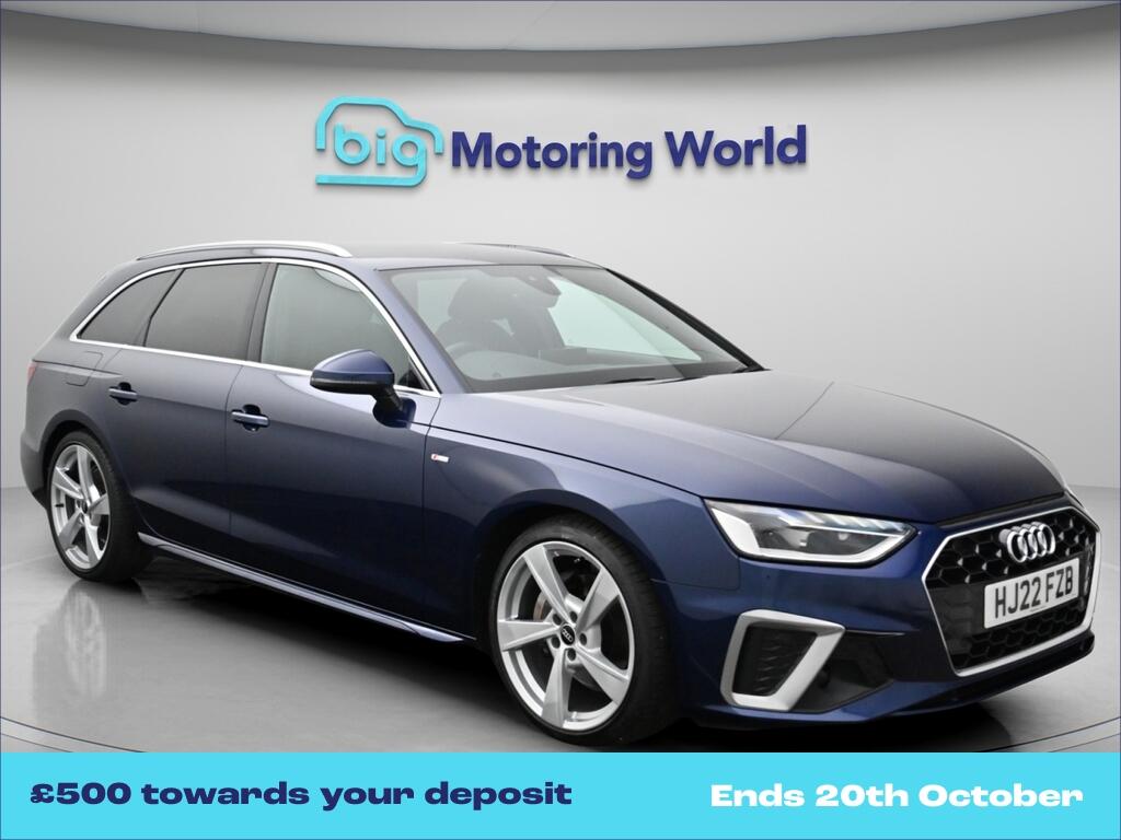 Blue 2022 Audi A4 Estate Front-wheel drive Automatic