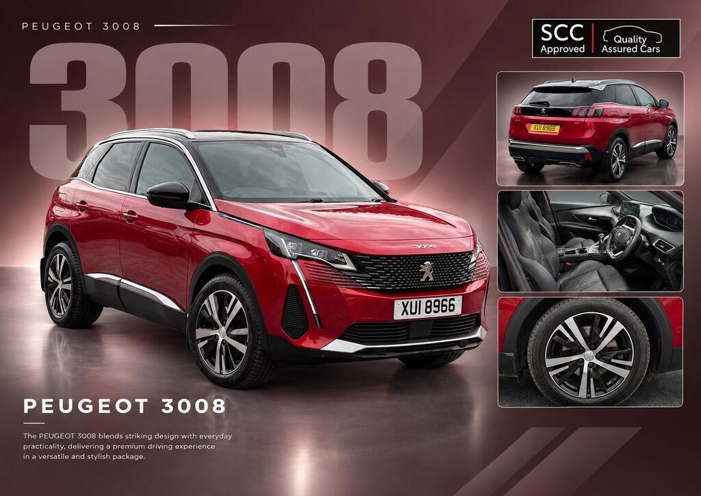 2021 Peugeot 3008 1.2 PureTech GT Euro 6 (s/s) 5dr