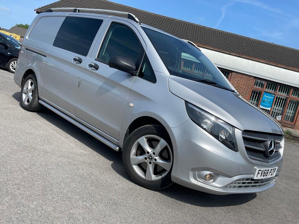 Used Mercedes-benz Vito Combi Van 2.1 119 Cdi Bluetec Sport Crew Van  G-tronic+ Rwd Euro 6 (S/s) 5dr (Lwb) in Doncaster, South Yorkshire |  Premier Bikes