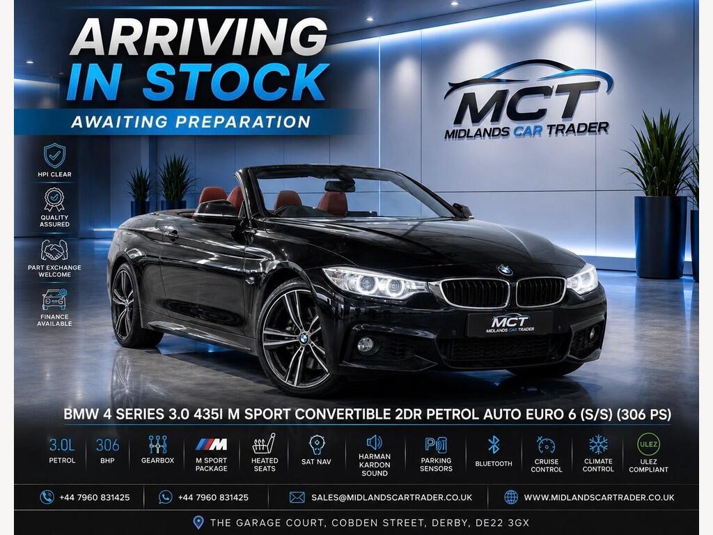 BMW 4 Series Convertible 3.0 435i M Sport Auto Euro 6 (s/s) 2dr
