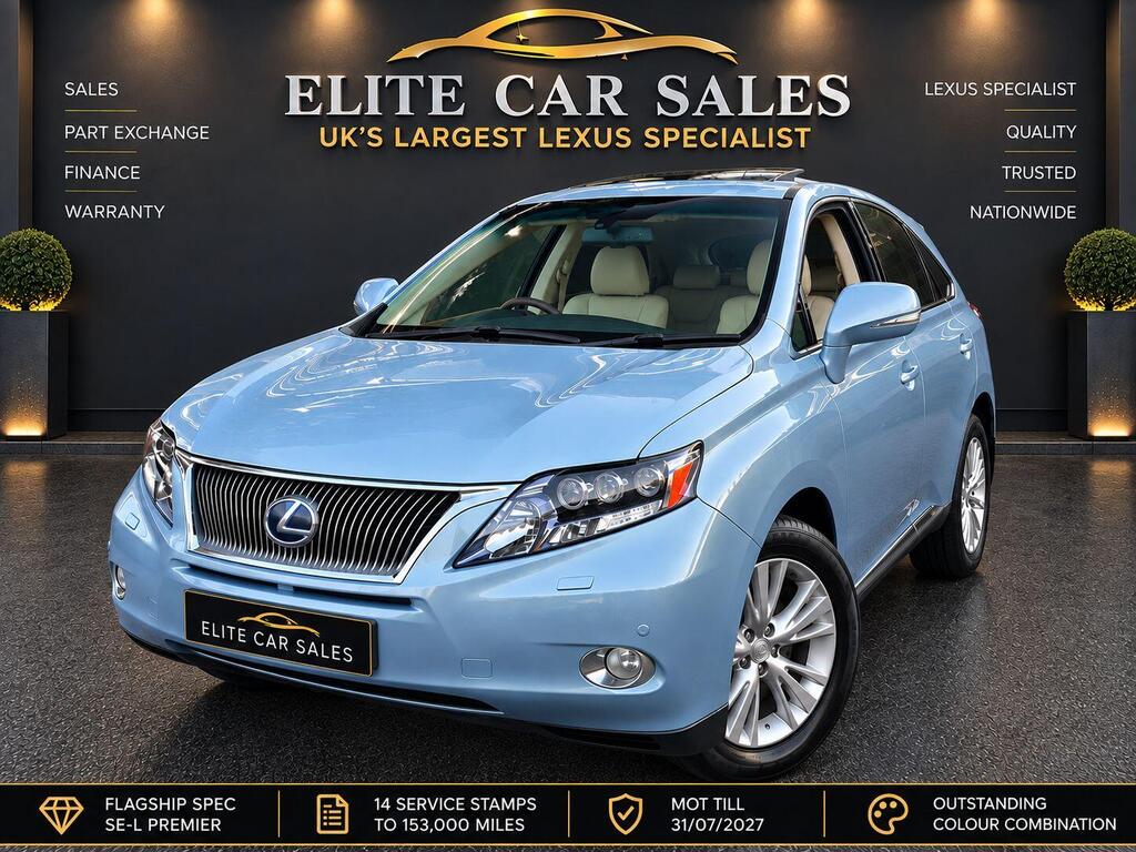 Lexus RX SUV 3.5 450h V6 SE-L Premier CVT 4WD Euro 5 (s/s) 5dr