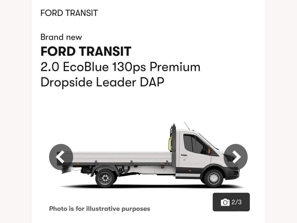 Ford Transit Chassis Cab 2.0 350 EcoBlue Leader RWD L3 Euro 6 (s/s) 4dr