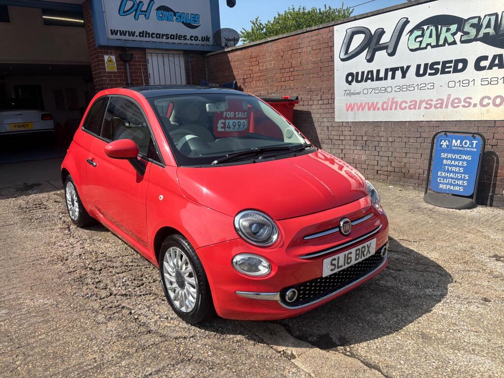 Fiat 500 Hatchback 1.2 Lounge Euro 6 (s/s) 3dr