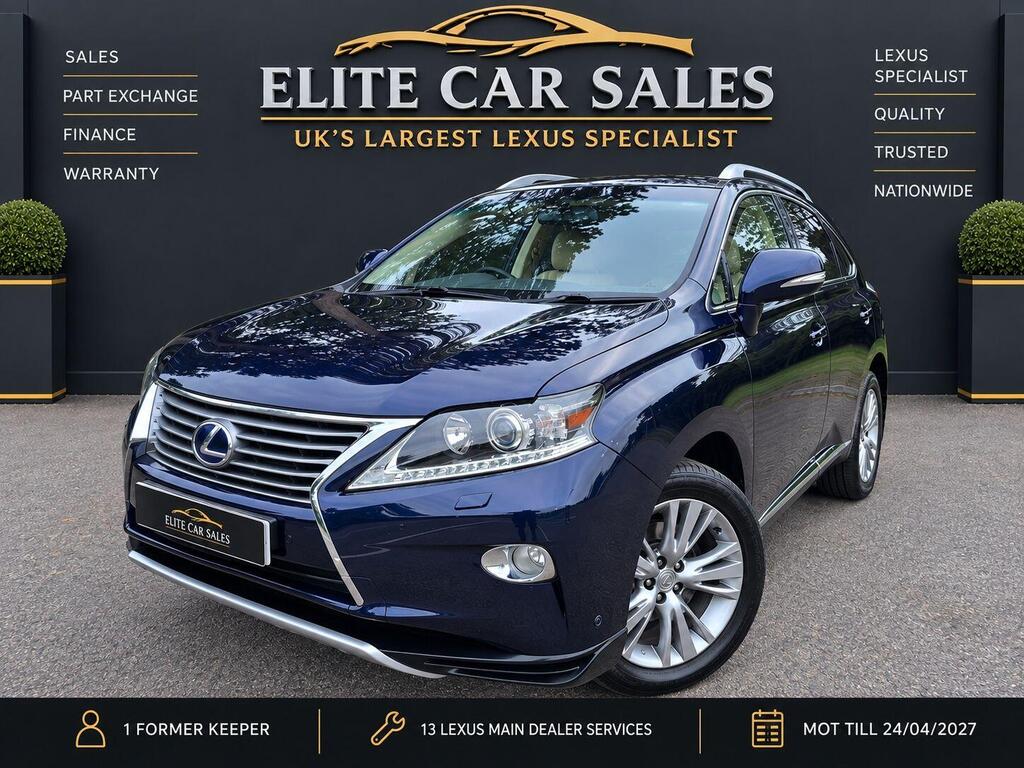 Lexus RX SUV 3.5 450h V6 Luxury CVT 4WD Euro 6 (s/s) 5dr