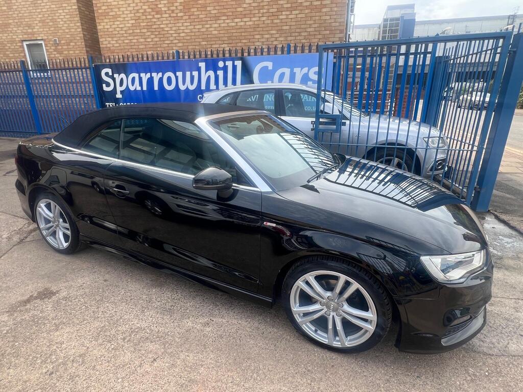 Audi A3 Cabriolet Convertible 2.0 TDI S line S Tronic Auto 6Spd Euro 6 (s/s) 2dr