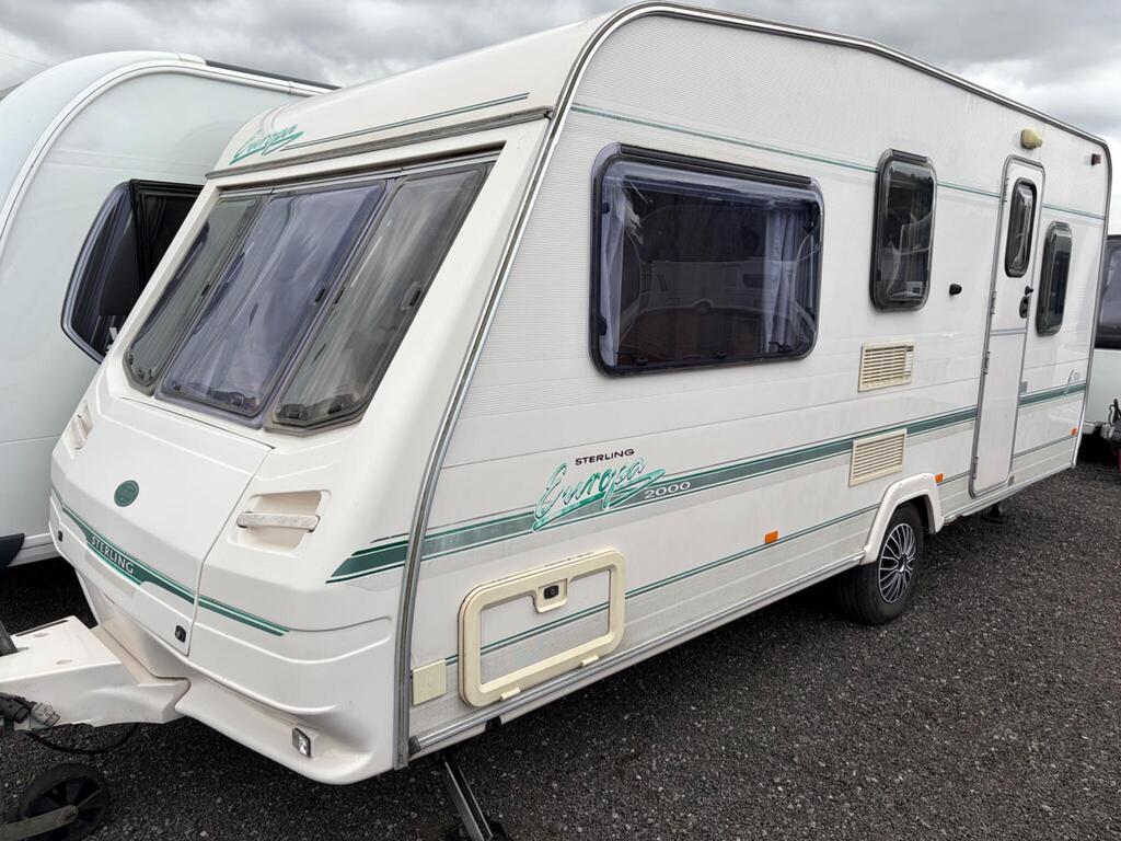 Sterling Europa Tourer 500 lightweight fixed bed/ dinette service starter pack new tyres