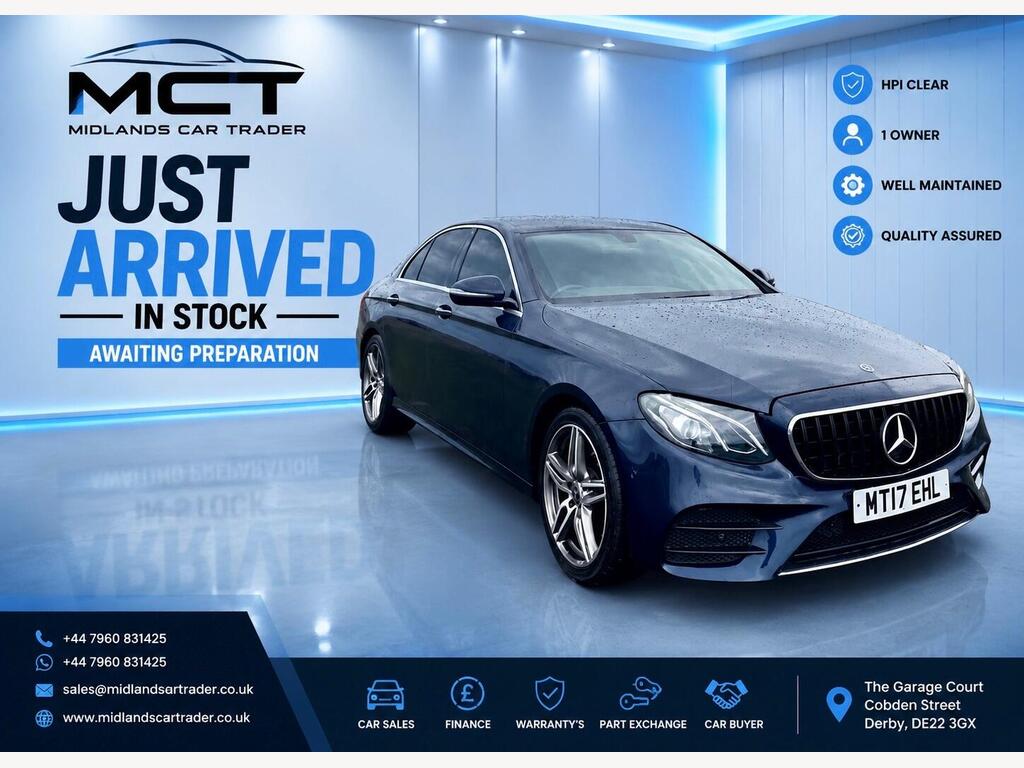 Mercedes-Benz E Class Saloon 2.0 E220d AMG Line G-Tronic+ Euro 6 (s/s) 4dr
