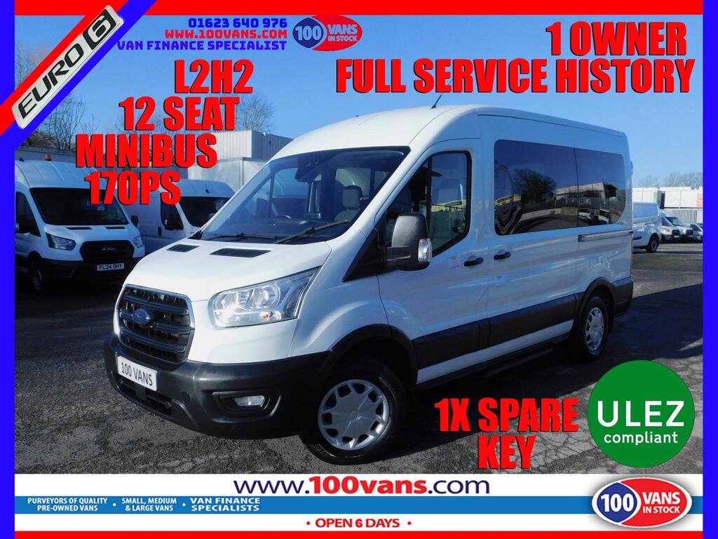 Ford Transit Minibus 2.0 350 EcoBlue Trend RWD L2 H2 Euro 6 (s/s) 5dr (12 Seat)