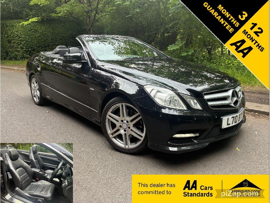 Mercedes-Benz E Class Convertible 2.1 E250 CDI BlueEfficiency Sport Cabriolet G-Tronic+ Euro 5 (s/s) 2dr