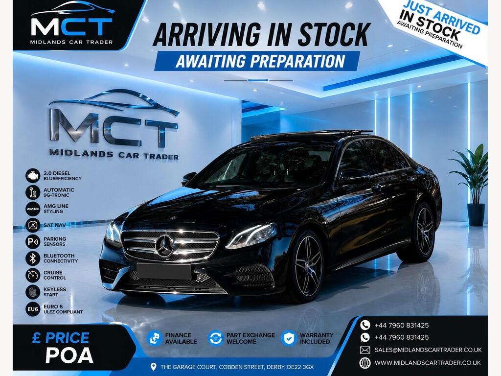 Mercedes-Benz E Class Saloon 2.0 E220d AMG Line (Premium Plus) G-Tronic+ Euro 6 (s/s) 4dr