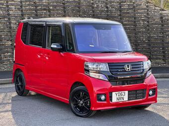 2014 HONDA N BOX CUSTOM 4X4 660CC AUTO G PACK RACE RED AC 5DR 77 PHOTOS... photo