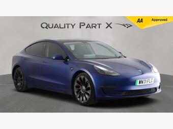 Tesla Model 3 Saloon (Dual Motor) Performance Auto 4WDE 4dr (Performance Upgrade)