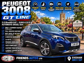 Peugeot 3008 SUV 2.0 BlueHDi GT EAT Euro 6 (s/s) 5dr