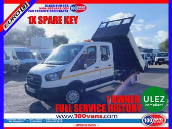 Ford Transit Tipper 2.0 350 EcoBlue Leader RWD L3 Euro 6 (s/s) 4dr (1-Way, Aluminium, 1-Stop)
