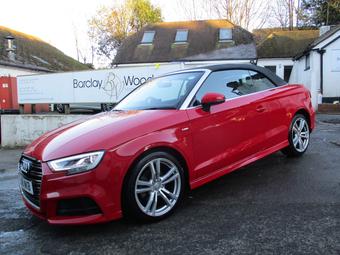 Audi A3 Cabriolet Convertible 1.5 TFSI CoD S line S Tronic Euro 6 (s/s) 2dr