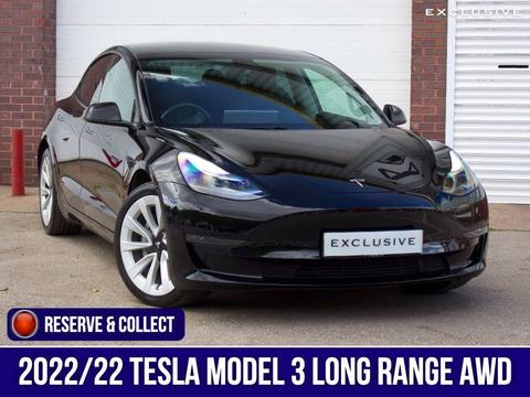 Tesla Model 3 Saloon (Dual Motor) Long Range Auto 4WDE 4dr