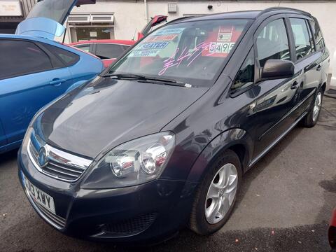 Vauxhall Zafira MPV 1.6 16V Exclusiv Euro 5 5dr