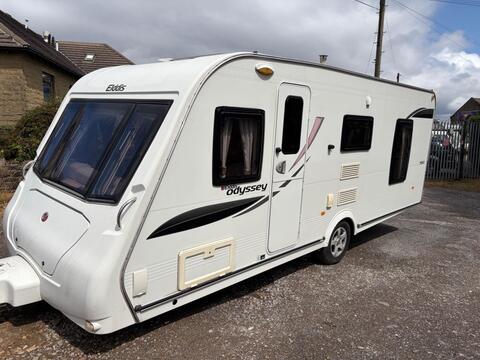 Elddis Odyssey Unlisted 550 fixed island bed mover awning service starter pack vgc