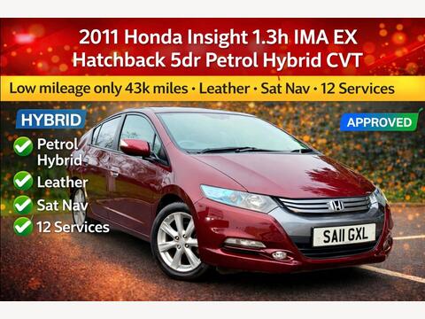 Honda Insight Hatchback 1.3h IMA EX CVT Euro 5 5dr