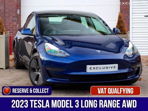 Tesla Model 3 Saloon (Dual Motor) Long Range Auto 4WDE 4dr