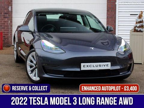 Tesla Model 3 Saloon (Dual Motor) Long Range Auto 4WDE 4dr