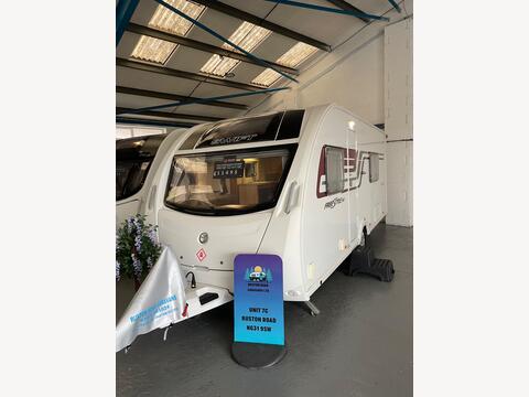 Swift Freestyle Tourer 12 months warranty, full starter pack, lightweight four Berth touring caravan