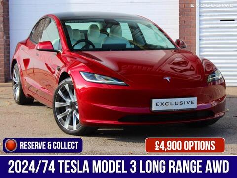 Tesla Model 3 Saloon (Dual Motor) Long Range Auto 4WDE 4dr