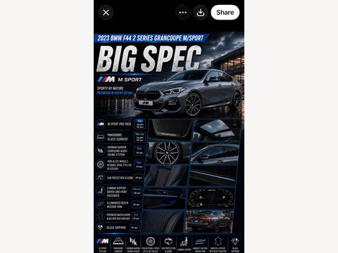 BMW 2 Series Gran Coupe 1.5 218i M Sport DCT Euro 6 (s/s) 4dr
