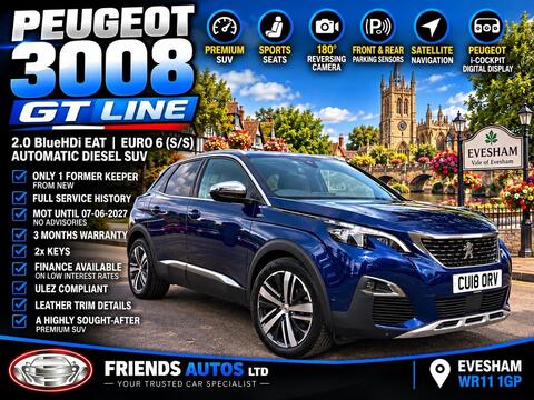 Peugeot 3008 SUV 2.0 BlueHDi GT EAT Euro 6 (s/s) 5dr