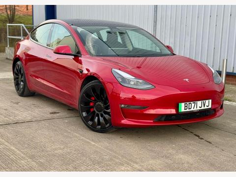 Tesla Model 3 Saloon (Dual Motor) Performance Auto 4WDE 4dr (Performance Upgrade)