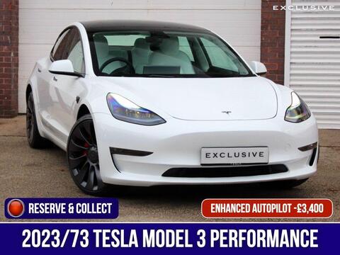 Tesla Model 3 Saloon (Dual Motor) Performance Auto 4WDE 4dr (Performance Upgrade)