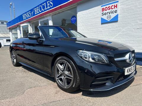 Mercedes-Benz C Class Convertible 2.0 C220d AMG Line (Premium) Cabriolet G-Tronic+ Euro 6 (s/s) 2dr