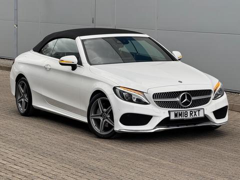 Mercedes-Benz C Class Convertible 2.0 C200 AMG Line Cabriolet G-Tronic+ Euro 6 (s/s) 2dr