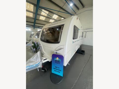 Bailey Pursuit Tourer 12 months warranty, fully habitation checked, full starter pack, fixed bunk beds