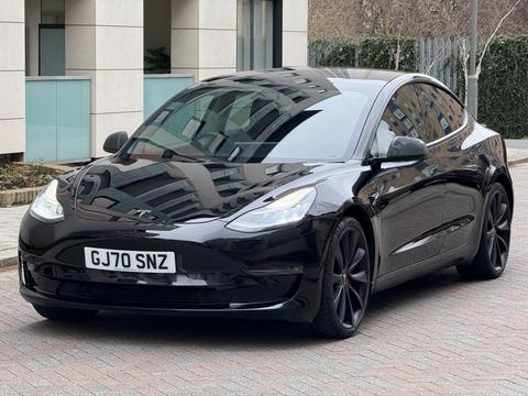 Tesla Model 3 Saloon (Dual Motor) Performance Auto 4WDE 4dr (Performance Upgrade)